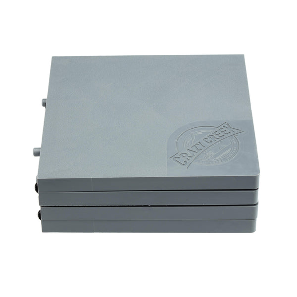 Crazy Creek Pack Table folded up into a small packable rectangle