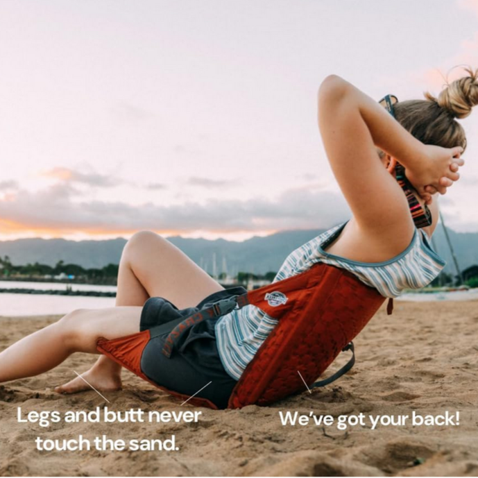 Load image into Gallery viewer, Hex chair at the beach - back support and no sandy legs