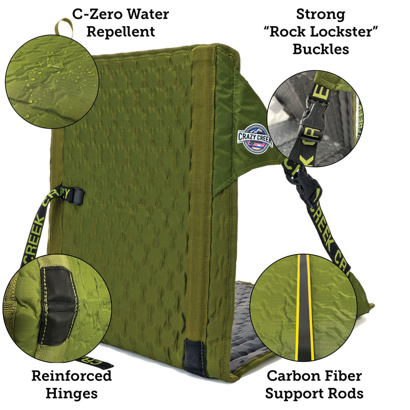 Load image into Gallery viewer, Crazy Creek HEX 2.0 Original Chair, compact roll-up design for hiking and camping.