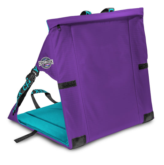Crazy Creek Original Chair, classic and portable outdoor seating for camping.