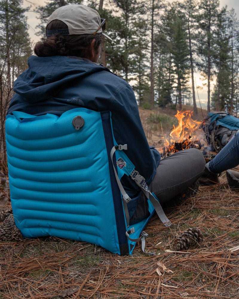 Load image into Gallery viewer, Crazy Creek AirCliner, weatherproof inflatable chair with reinforced seams.
