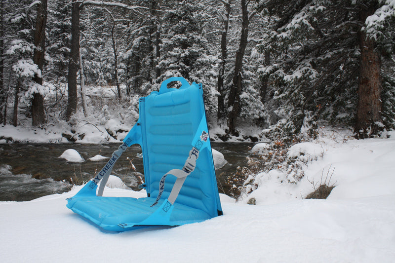 Load image into Gallery viewer, Crazy Creek AirCliner, inflatable chair with water-resistant construction for outdoor use.
