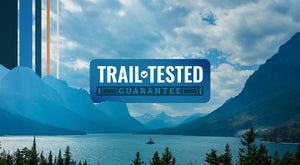 Trail tested Guarantee - A beautiful background of a lake and mountain