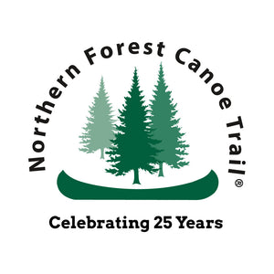 Northern Forest Canoe Trail Logo - Celebrating 25 Years